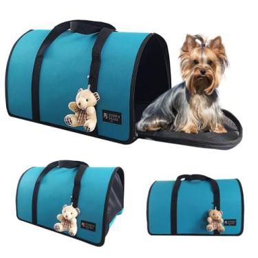Imagem de Bolsa Transporte Pet Luxo Cães E Gatos Avião Preto rf04-2 - Joseph Mar