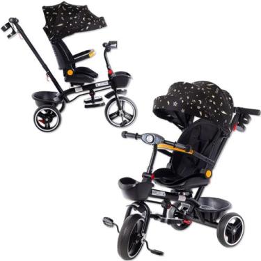 Imagem de Triciclo Infantil 2 Em 1 Carrinho Passeio E Pedal Crianca Assento Gira