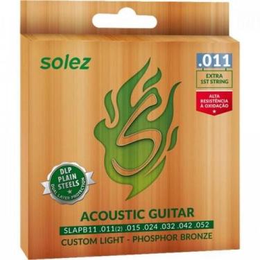 Imagem de Encordoamento Violão Aço Soleza SLAPB11 011 Phosphor Bronze