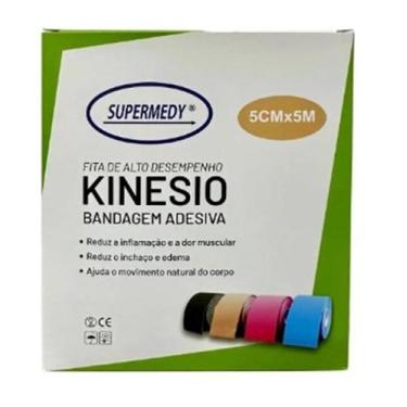 Imagem de Fita Kinesio Azul 5cm X 5m Supermedy 1un