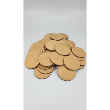 Imagem de Bolacha Porta Copo MDF Cru 8cm - Pacote 100 Unidades - Congratulations