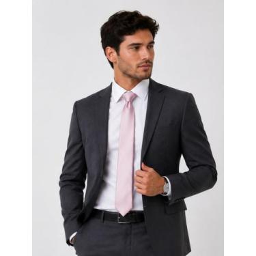 Imagem de Gravata Tradicional Luxo Homens Slim Fit. Ref: 253 - Hero men, Rose