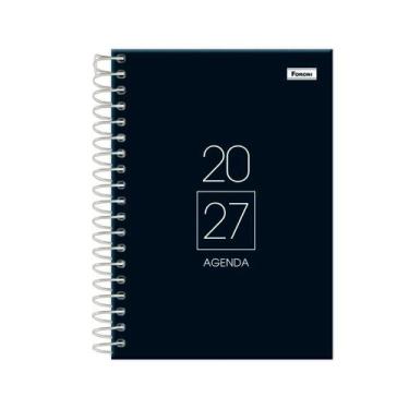 Imagem de Agenda 2027 Foroni Espiral Diária Cliff Preta 117x164mm c/160fls