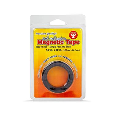 Imagem de Hygloss Products, Inc. Fita magnética, autoadesiva, 1,2 cm x 76 cm