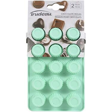 Imagem de Trudeau Conjunto de 2 moldes de silicone para 15 xícaras, médio, verde menta