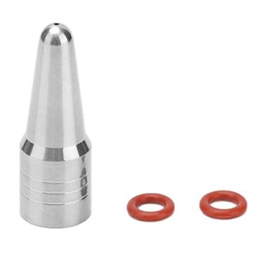 Imagem de Tubo inferior, acessório de substituição para máquina de café Bocal de vapor de aço inoxidável com anéis de borracha para Delonghi EC680 EC685 ECP3420 Máquina de café