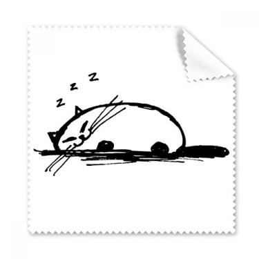 Imagem de Cacheado Pesado Gato Sorriso Linha Pano de Limpeza Limpeza de Tela de Telefone Limpador de Tela 5 peças Presente