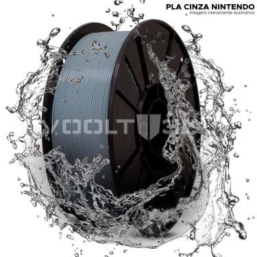 Imagem de Filamento Impressão 3D Voolt Pla Cinza Nintendo 1Kg
