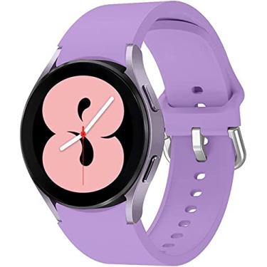 Imagem de Pulseira Sport Silicone Compatível Com Galaxy Watch 4 - (C7COMPANY) (Lilás)