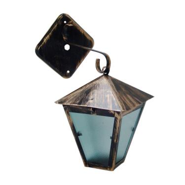 Imagem de Luminária de Parede Colonial Alumínio Fundido Ouro 19x6cm