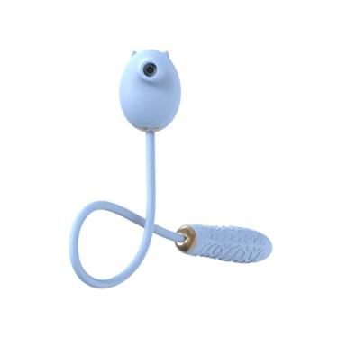 Imagem de Vibrador 10 Modos de Vibração Estimulador Clitóris Sucção vibratório Feminino Ponto G Erótico Zatla (Azul)