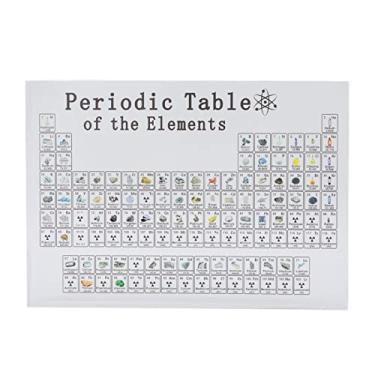 Imagem de Alfabeto de Elementos Qu¨ªmicos Acr¨ªlicos Tabela Peri¨®dica,Tabela Peri¨®dica de Elementos, Gr¨¢fico de Sala de Aula de Ci¨ºncias e Qu¨ªmica para Exibi??o de Ensino e Decora??o de Casa(Large ), Tabela