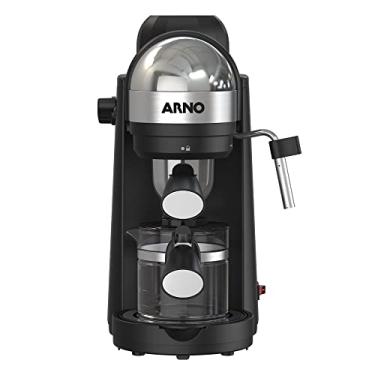 Imagem de Cafeteira Espresso Arno Mini Espresso Compacta 1000W com acabamento Inox, bico vaporizador para leite e 4 bar de pressão CMME 220v