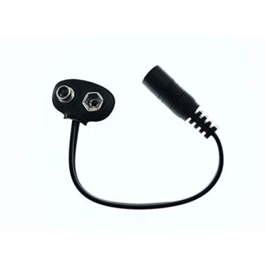 Imagem de ProTechTrader Adaptador de conversão de conector de encaixe eliminador de bateria 9V para conexão de conector DC fêmea de 5,5 mm - substitua as baterias de 9 volts para sempre!