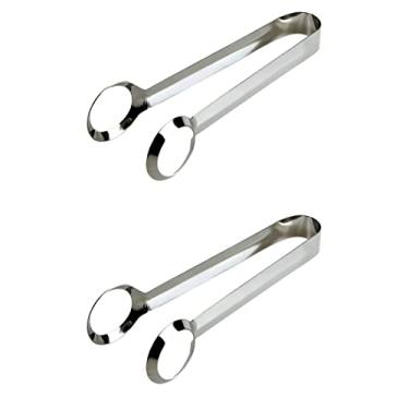 Imagem de 2 peças pinças de fervido clipes de de aço inoxidável pinças de antiderrapantes de salada para servir cozinha de comida para servir bufê, casa, cozinha, restaurante,