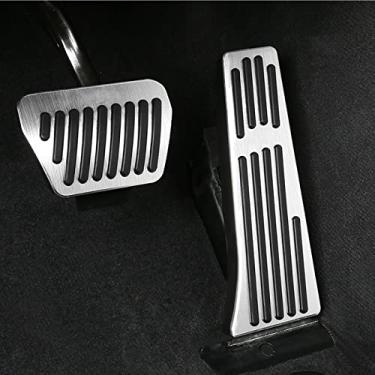 Imagem de Jaronx Compatível com capas de pedal BMW, capa antiderrapante para pedal de freio a gás sem perfuração (3' E90 E91 E92/5' F10 F11/6' F12 F13/7' F01 F02/X3 F25/X4 F26/X5 E70/X6 E71/Z4 E89) (Modelo B)