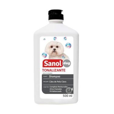 Imagem de Shampoo Sanol Dog Tonalizante Para Pelos Claros