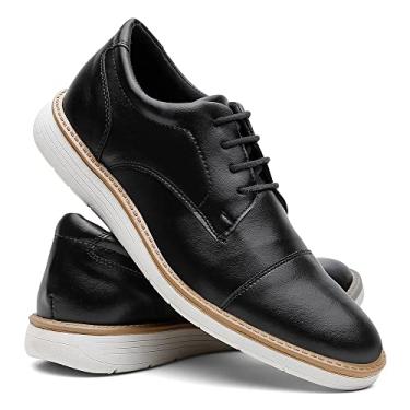 Imagem de Sapato Social Masculino Casual Derby De Amarrar - Preto/41