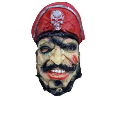 Imagem de Máscara Látex Pirata Halloween Fantasia - Mc Presentes