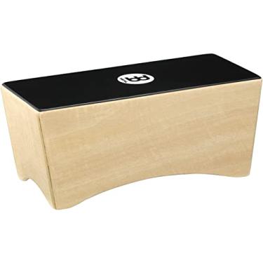 Imagem de Caixa de tambor Meinl Bongo Cajon com armadilhas internas - NÃO FEITO NA CHINA - Superfície de reprodução preta ébano e corpo de madeira, garantia de 2 anos (BCA2NT/EBK-M)