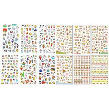 Imagem de Adesivo adesivo decorativo transparente para gatos com 12 folhas adoráveis, Cat, 1