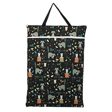 Imagem de Hibaby - Saco grande de fralda de pano umido / seco suspenso para fraldas reutilizáveis ou roupa suja