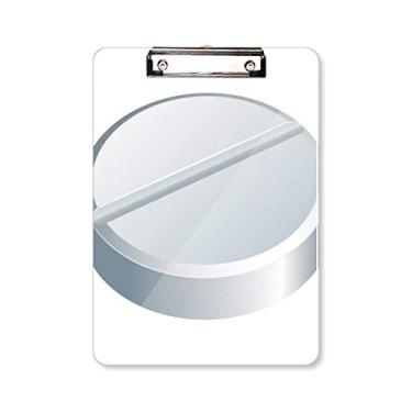 Imagem de Health Care Products Placa de suporte para prancheta com padrão de pílula branca A4