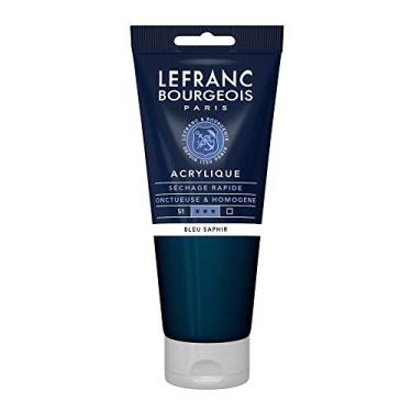 Imagem de Lefranc & Bourgeois Fine Tinta Acrílica, Azul (Sapphire Blue), 200 ml