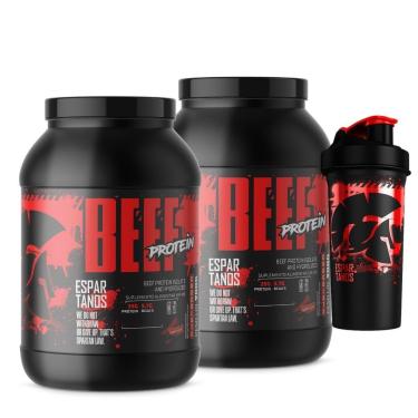 Imagem de Kit 2x Beef Protein 900g + Coqueteleira - Espartanos-Unissex