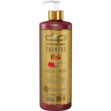 Imagem de Shampoo Dolce Pet Rubi Liso Absoluto Cereja e Avelã para Cães e Gatos