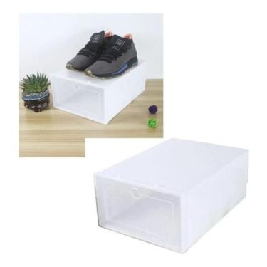 Imagem de 6 Caixas Organizador De Plástico Para Sapato Tênis Am-3002-6 - Amigold