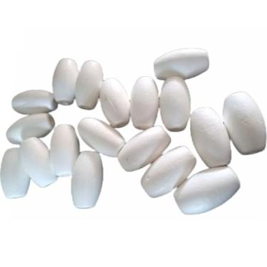 Imagem de Kit 100 Boia de Pesca para Rede Corvina Cortiça Flutuador Isopor (N°5)