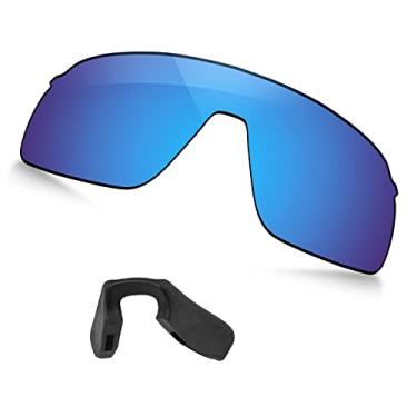 Imagem de TRUSHELL Lentes de reposição polarizadas | Almofadas de nariz para óculos de sol Oakley Sutro Lite OO9463 Azul oceano - Polarizadas