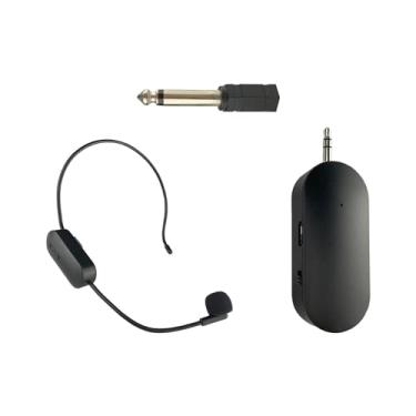 Imagem de Colaxi Cabeça microfone sistema de alto-falante microfone alto-falantes amplificador de voz sistema de fone de ouvido, para instrutor de fitness fitness, 1 microfone