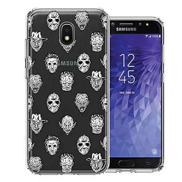 Imagem de Mundaze - Para Samsung Galaxy J7 (2018) Estrela/Coroa/Aura Halloween Horror Villains Design Capa Fina Híbrida À Prova de Choque Rígida TPU Macio Capa Protetora Resistente