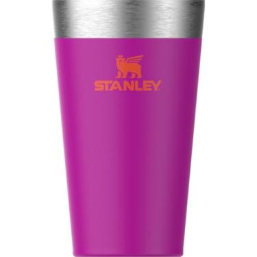 Imagem de Stanley - Copo de cerveja isolado, copo empilhável Stay Chill de 473 ml, para bebidas quentes ou frias, Vivid Violet