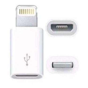 Imagem de Adaptador Micro Usb Para iPhone Conversor Light V8 Para 8pin - Comprei