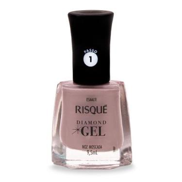 Imagem de Esmalte Risqué Diamond Gel Cor Noz Moscada 9,5ml, Noz Moscada