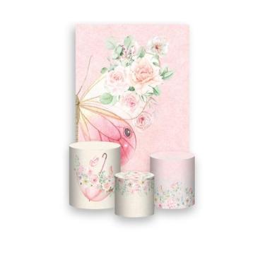 Imagem de Painel De Festa Vertical 1,50 x 2,20 + Trio De Capas Cilindro - Borbol