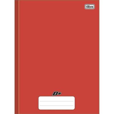 Imagem de Caderno Brochura Capa Dura 96 Folhas D+ Vermelho - Tilibra, Vermelho
