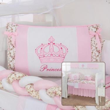 Imagem de Kit Berço Americano Completo de 11 Peças Menina Menino Com Saia de Ber