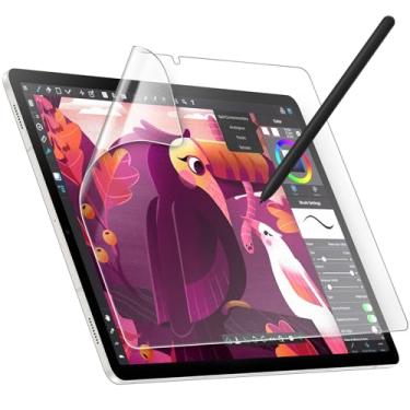 Imagem de JETech Película Protetora de Tela de Papel para Samsung Galaxy Tab S10 Plus 2024/Tab S9 Plus/Tab S9 FE Plus 2023 12,4 Polegadas, Anti-Reflexo, Filme de Papel PET Fosco para Desenho