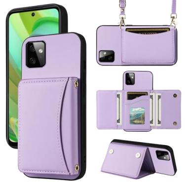 Imagem de Furiet Capa carteira para Motorola Moto G Power 5G 2023 com alça transversal de couro PU premium porta-cartão à prova de choque resistente acessórios de corpo inteiro capa para celular para GPower G5