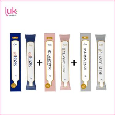Imagem de Refil gel base 12g+ classic pink 14g+ classic nude 14g volia