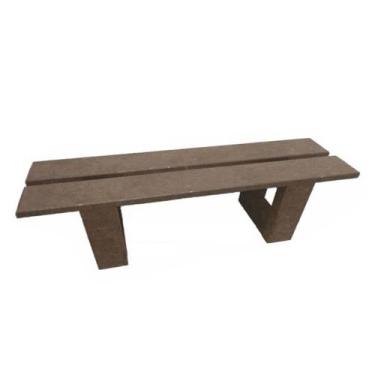 Imagem de Banco de 1,5m marrom sem encosto com 3 lugares e 2 tábuas / lc-11 - LA