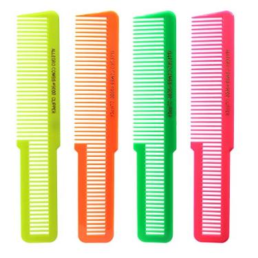 Imagem de Allegro Combs 9000 pentes de corte de tosquiadeira pentes para misturar pentes desbotados neon mix pacote com 6 (mistura neon)