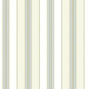 Imagem de Papel De Parede Waverly Stripes Lovers Lane Bege-azul Wa7779 - Rolo 10m X 0,52m