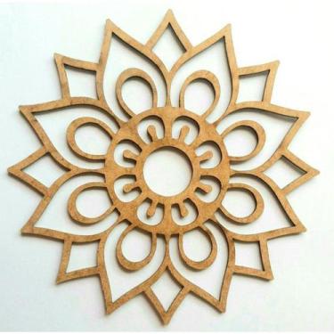 Imagem de Mandala para Pintura MDF cru 15cm Corte a Laser Vários Modelos - MANDA