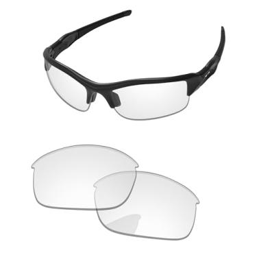 Imagem de PapaViva Lentes de reposição para óculos de sol Oakley Flak Jacket OO9008 63 mm, Transparente, alta definição, Flak Jacket