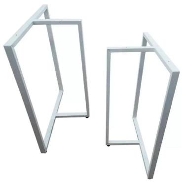 Imagem de Pés De Mesa 75x60cm Mod. T ESTILO INDUSTRIAL Ferro Kit c/2un